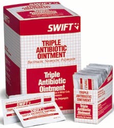 Ointments, Triple Antibiotic, 1/32 Ounce Single Use Foil Pack - Latex, Supported